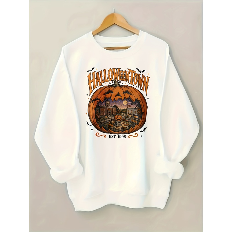 Pumpkin Lantern Halloween - Escena de pueblo de Halloween de