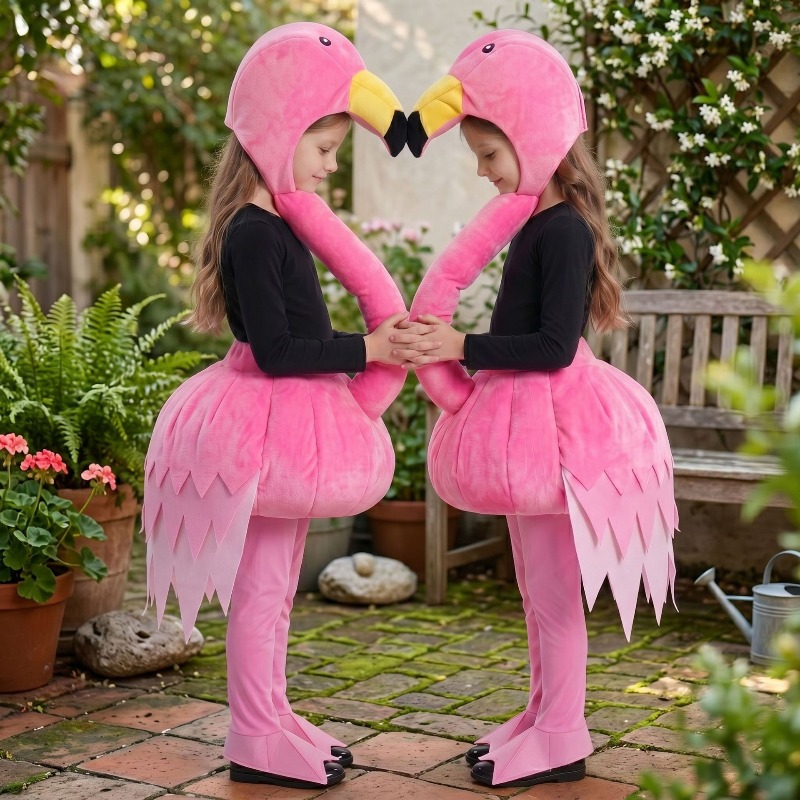 Halloween Costume Kids - Disfraz de Flamenco Rosa para Niños