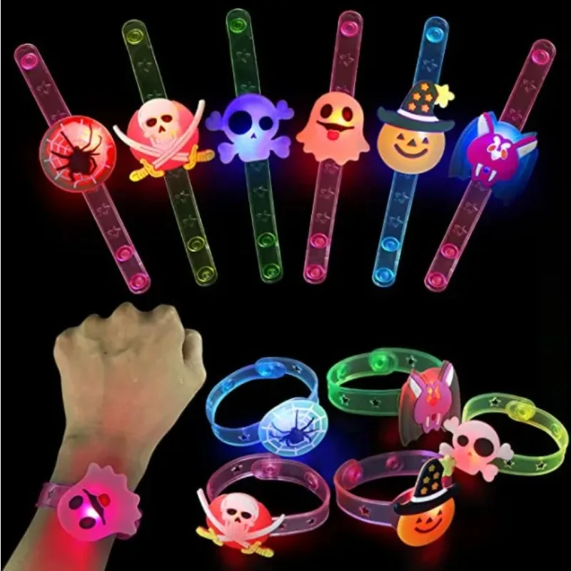 Halloween Pumpkin Decor Led - Pulsera LED de Halloween con 12-72