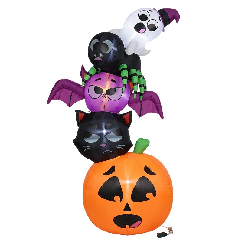 Halloween Pumpkin Decor Led - Decoraciones Inflables de Halloween de 18
