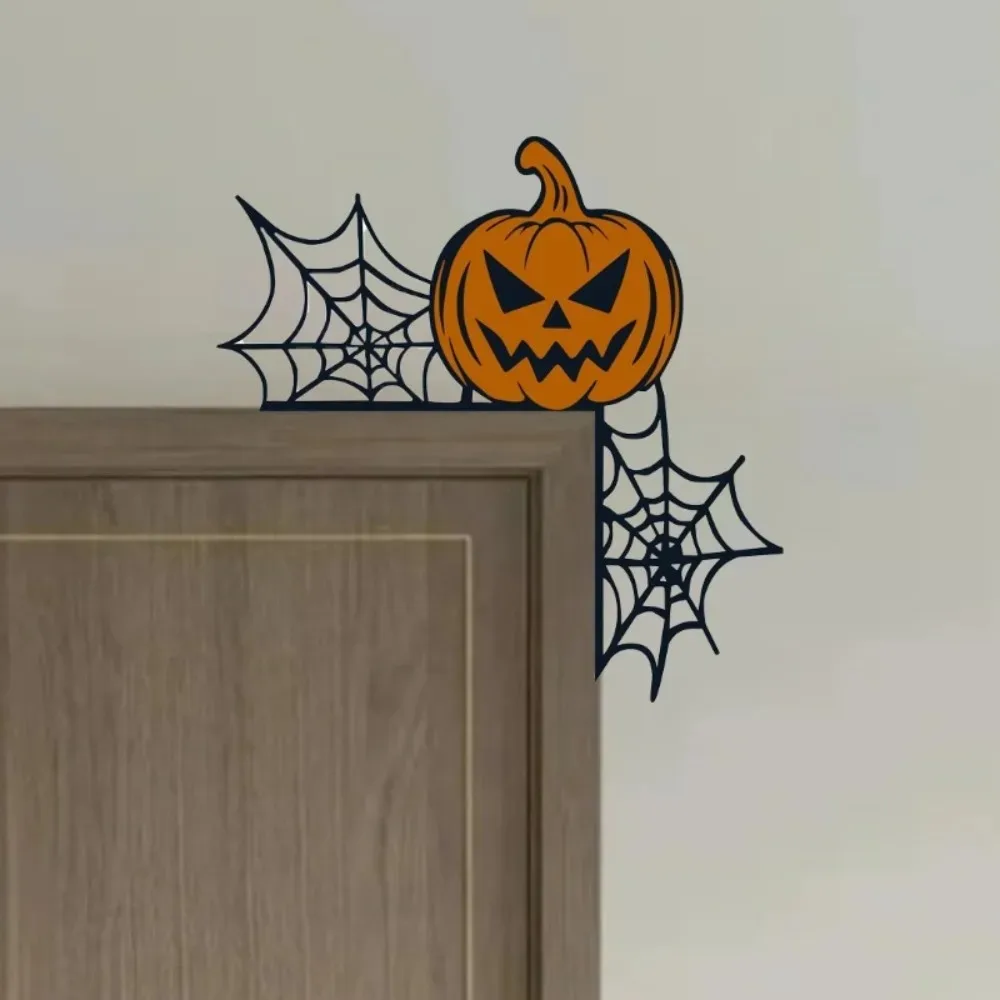 Spider Web Halloween Decoration - CIFBUY Decoración de pared metálica para