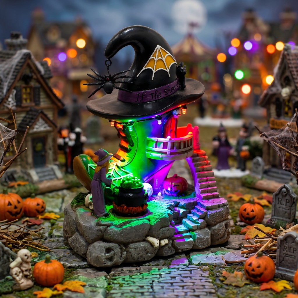 Casita de Bruja con Zapatos pa - Halloween Pumpkin Decor Led reseña y precio