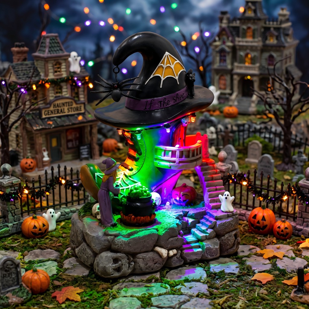 Casita de Bruja con Zapatos pa - Halloween Pumpkin Decor Led reseña y precio