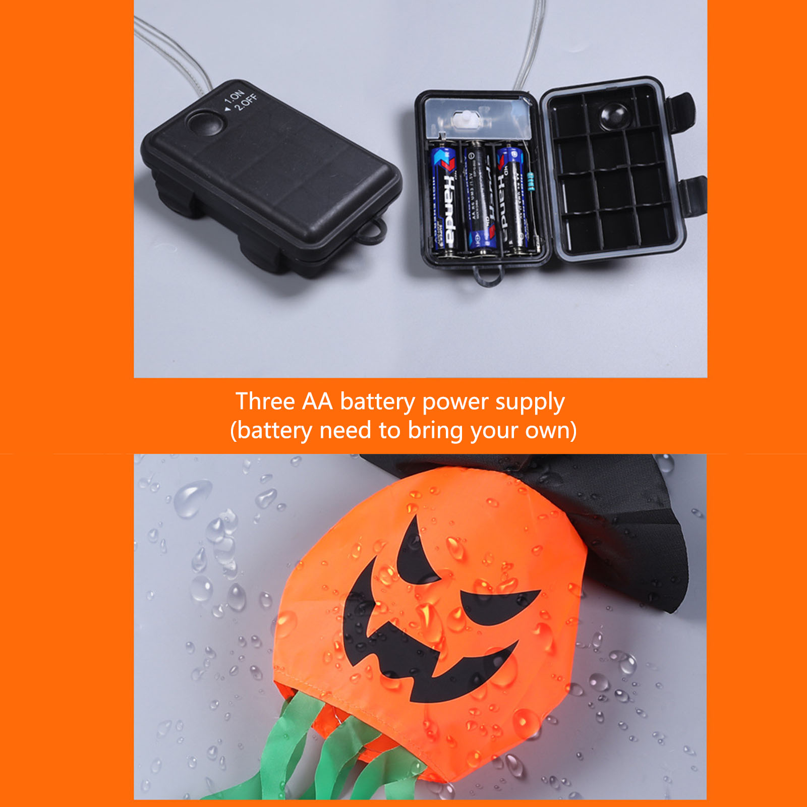Luces decorativas de Halloween - Halloween Led String Lights Orange reseña y precio