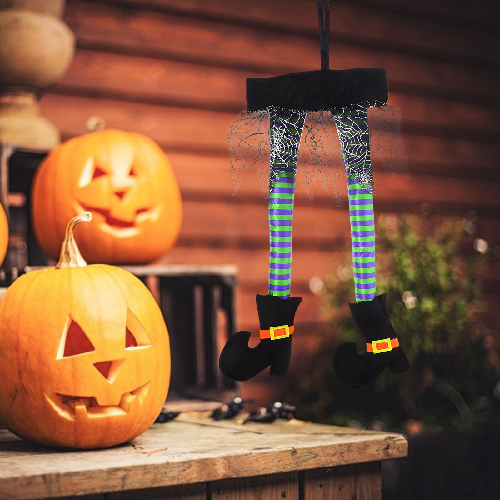 Decoración de Halloween: Patas - Spider Web Halloween Decoration reseña y precio