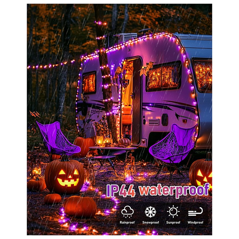 Luces Solares de Halloween DT1 - Halloween Led String Lights Orange reseña y precio
