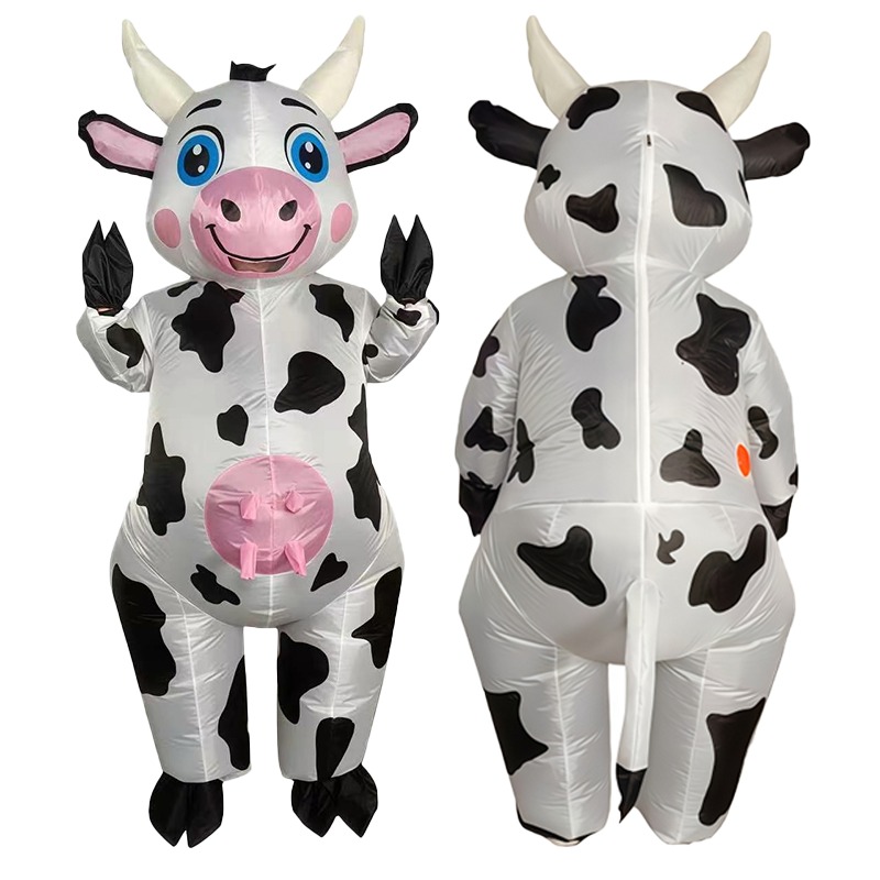Disfraz inflable de vaca para  - Halloween Costume Adult reseña y precio
