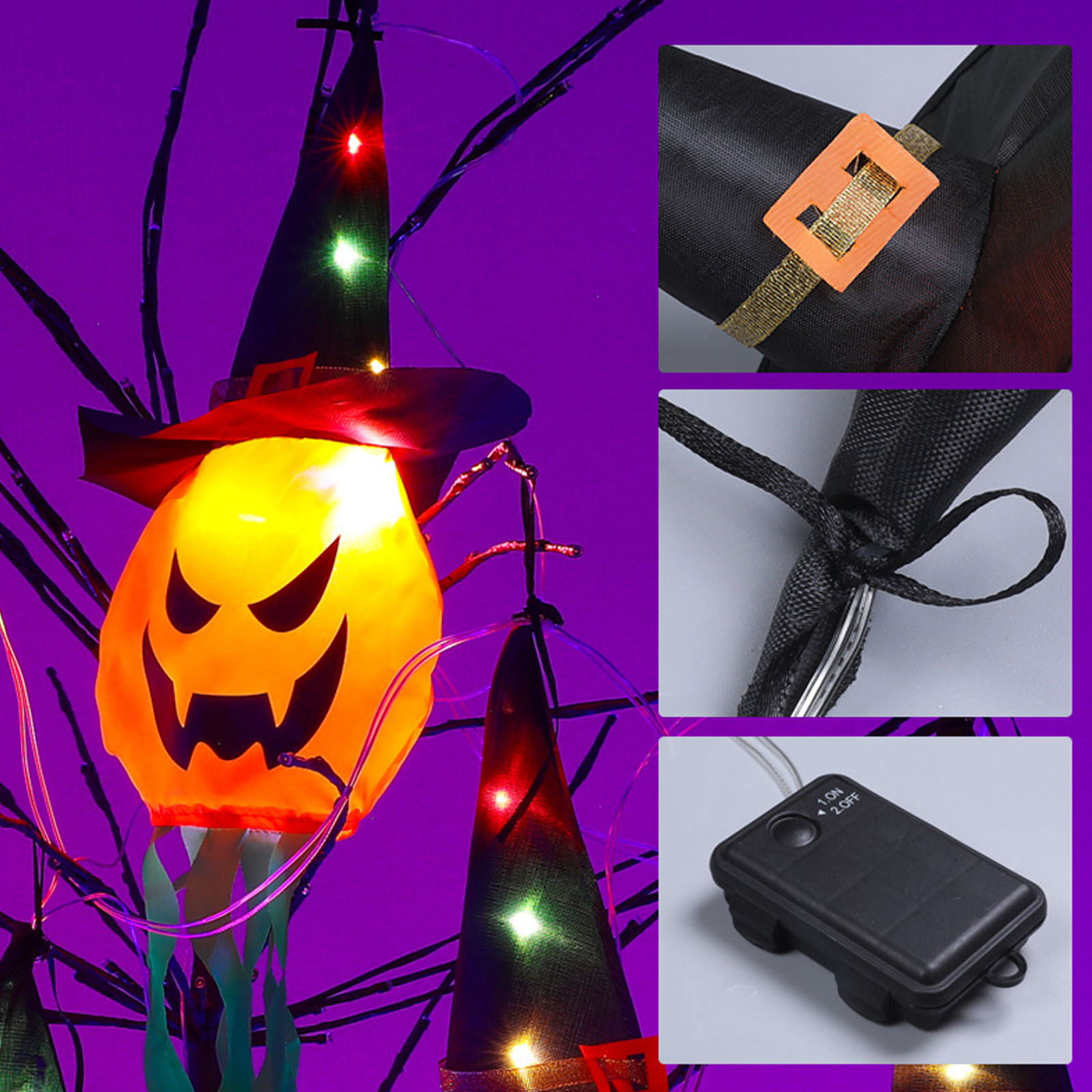 Luces decorativas de Halloween - Halloween Led String Lights Orange reseña y precio