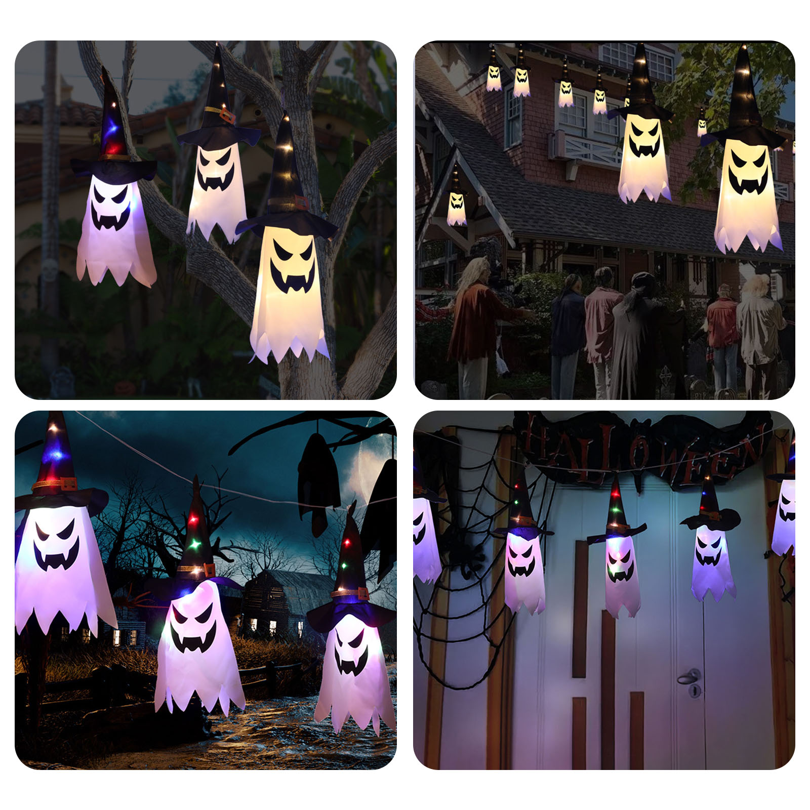 Luces decorativas de Halloween - Halloween Led String Lights Orange reseña y precio