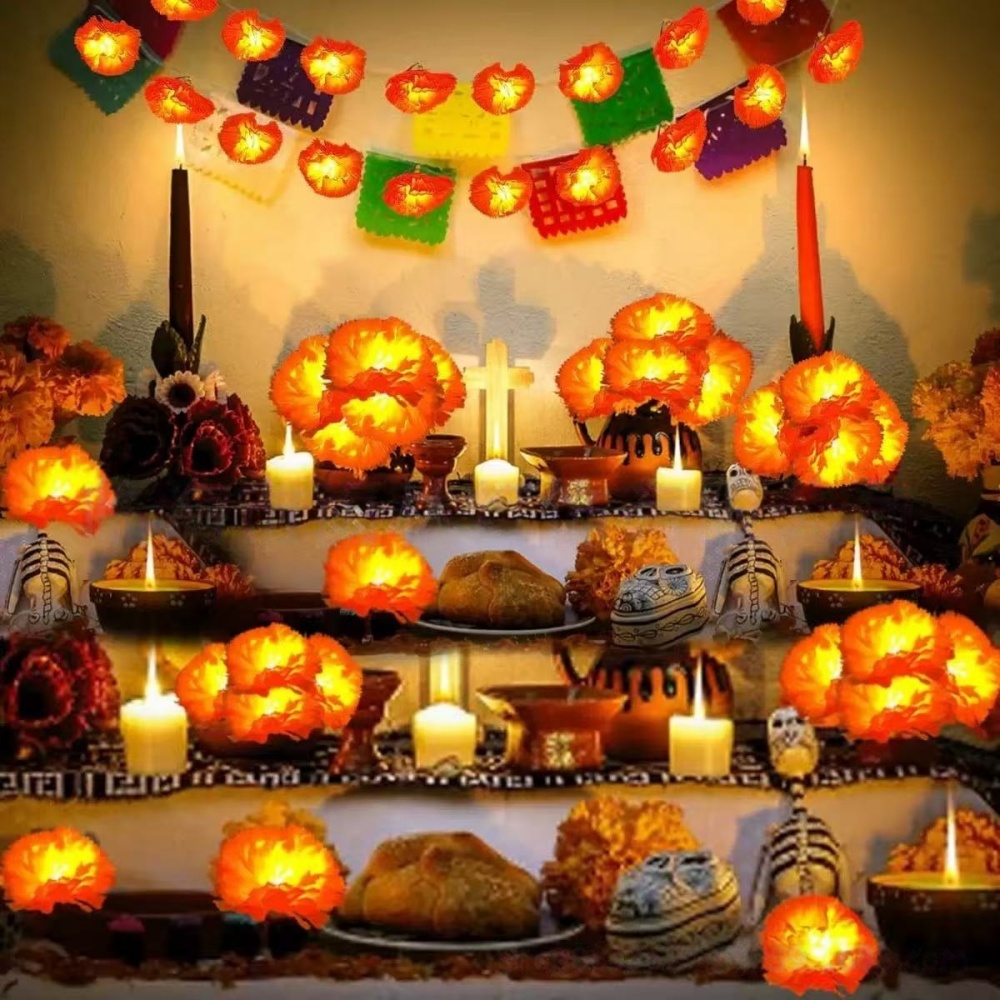 Guirnalda de Luces LED con Flo - Halloween Led String Lights Orange reseña y precio