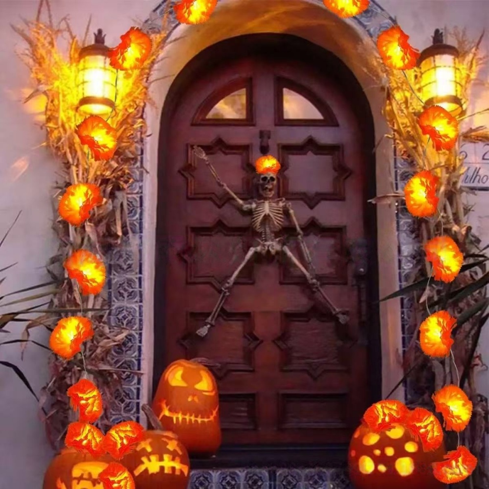 Guirnalda de Luces LED con Flo - Halloween Led String Lights Orange reseña y precio