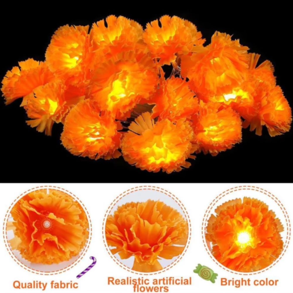 Luces LED de calentanas estilo - Halloween Led String Lights Orange reseña y precio