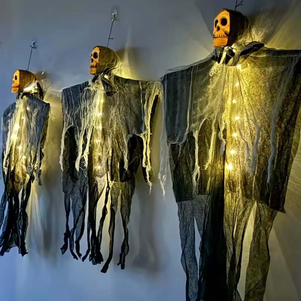 1 pieza de fantasma colgante d - Halloween Skeleton Decoration reseña y precio