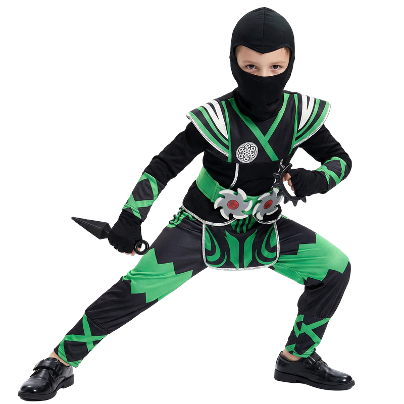 Conjunto de disfraz de ninja j - Halloween Costume Kids reseña y precio