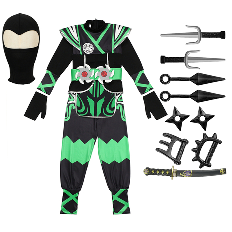 Conjunto de disfraz de ninja j - Halloween Costume Kids reseña y precio