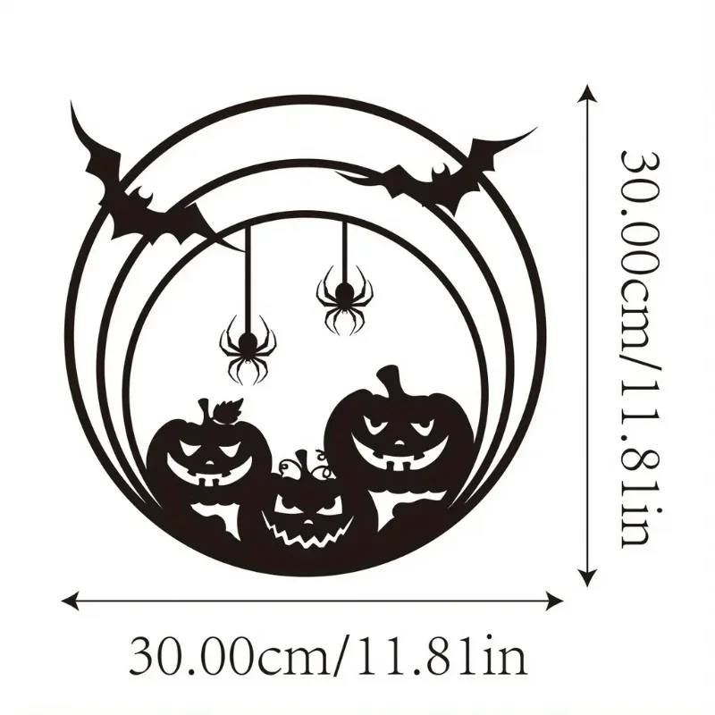 Decoración de pared metálica p - Spider Web Halloween Decoration reseña y precio