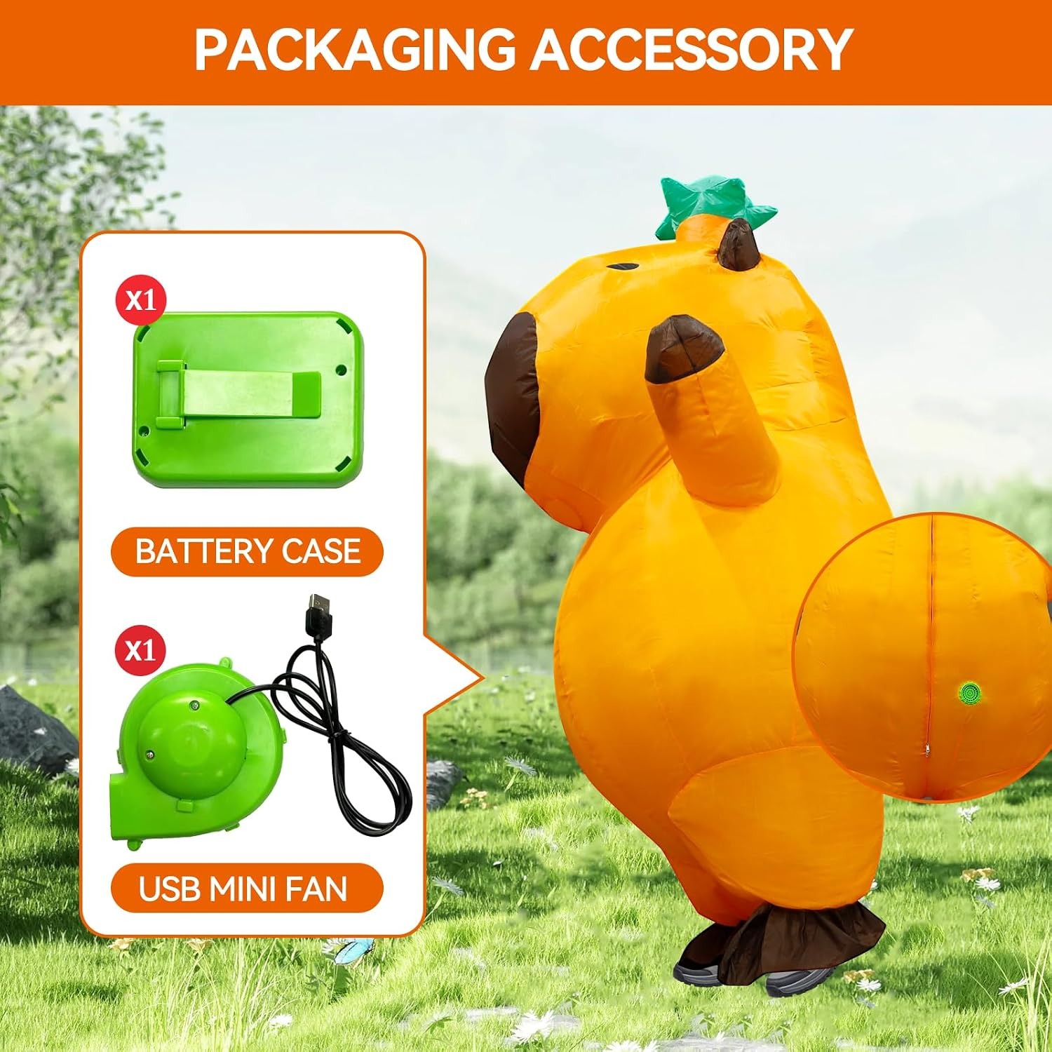 Disfraz Inflable de Capibara p - Halloween Costume Adult reseña y precio