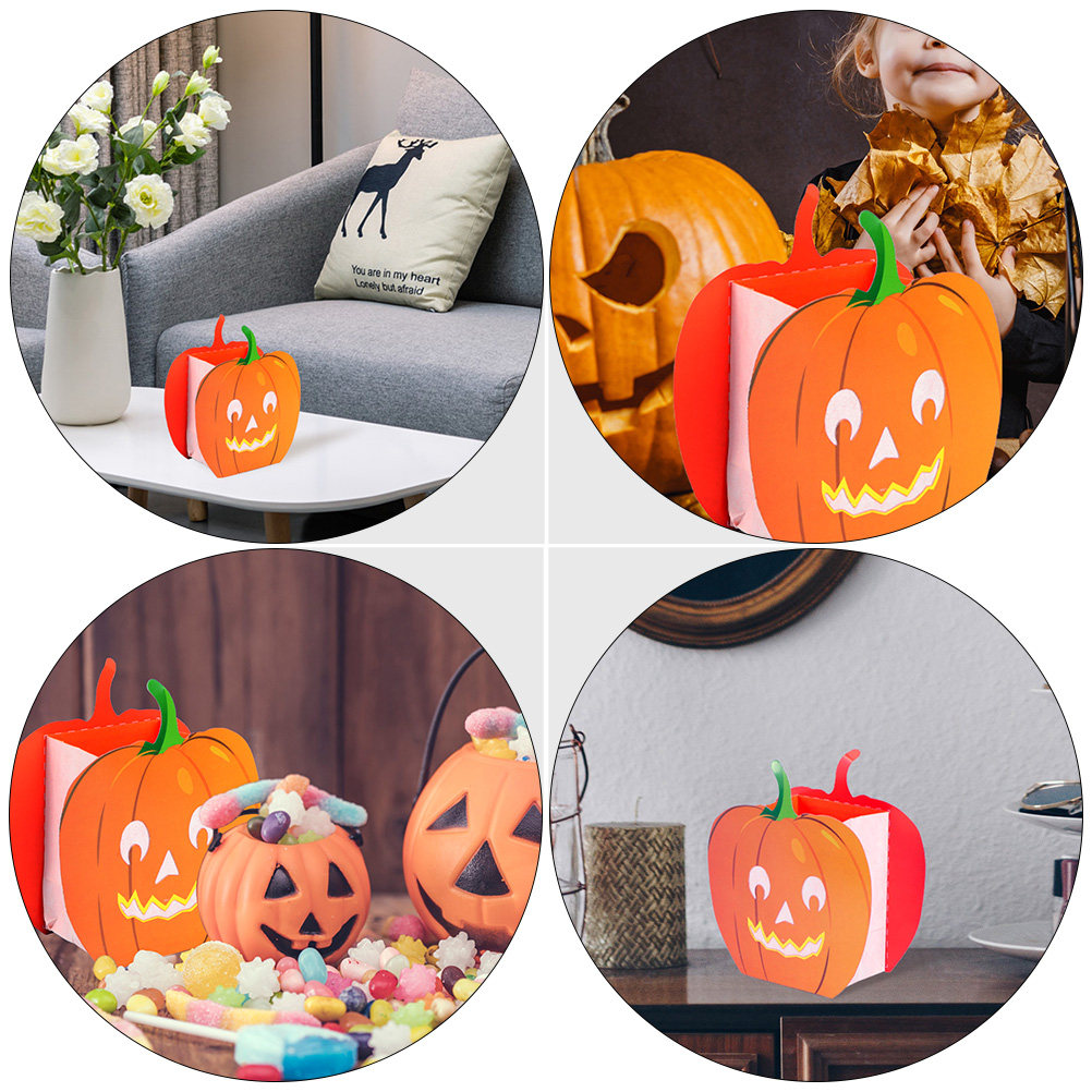 12 bolsas con forma de calabaz - Pumpkin Lantern Halloween reseña y precio
