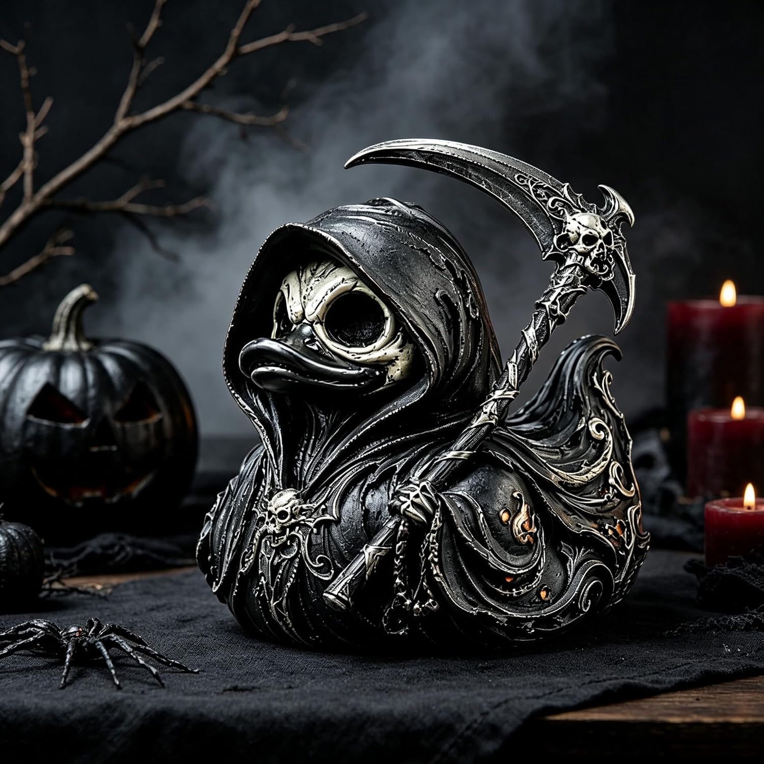Pato Coleccionable Gótico Grim - Halloween Skeleton Decoration reseña y precio