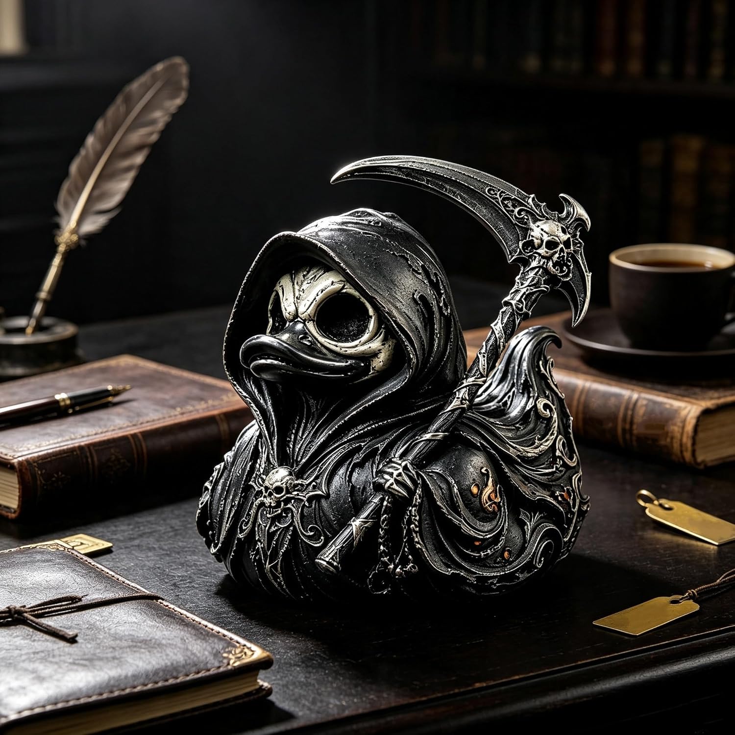 Pato Coleccionable Gótico Grim - Halloween Skeleton Decoration reseña y precio