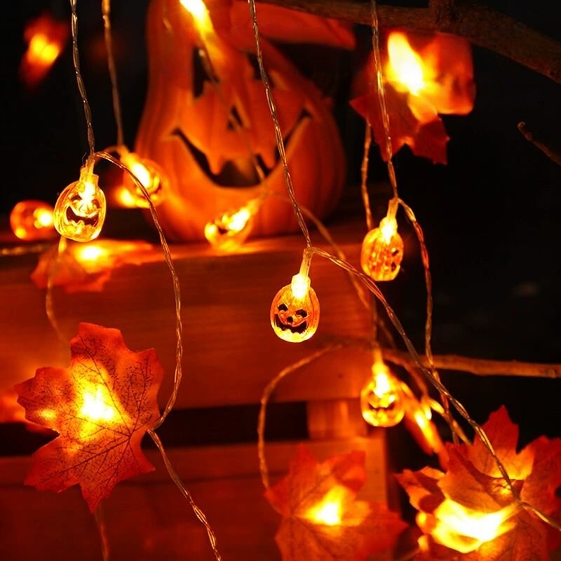 Guirnalda de luces LED de Hall - Halloween Led String Lights Orange reseña y precio