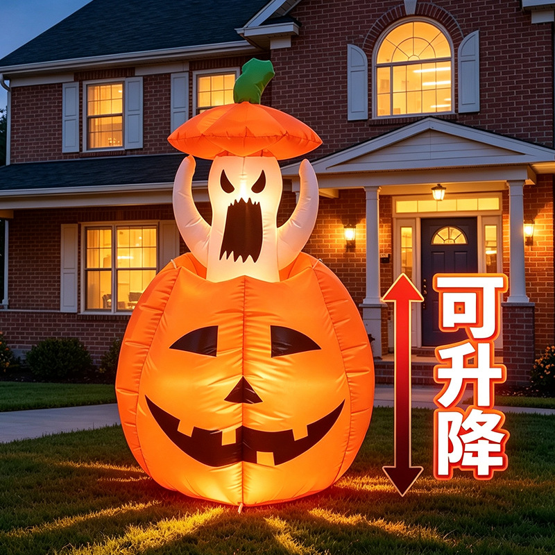 Modelo inflable de calabaza y  - Halloween Pumpkin Decor Led reseña y precio