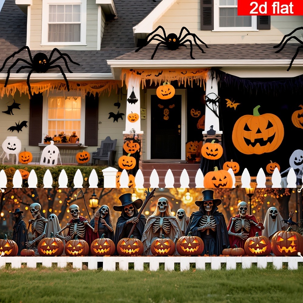 Bandera de Halloween con Esque - Halloween Skeleton Decoration reseña y precio