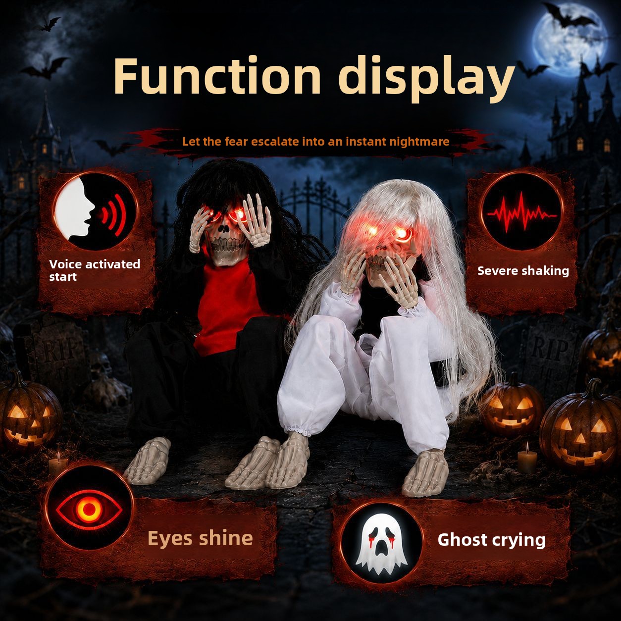 Adorno de esqueleto para jardí - Halloween Skeleton Decoration reseña y precio