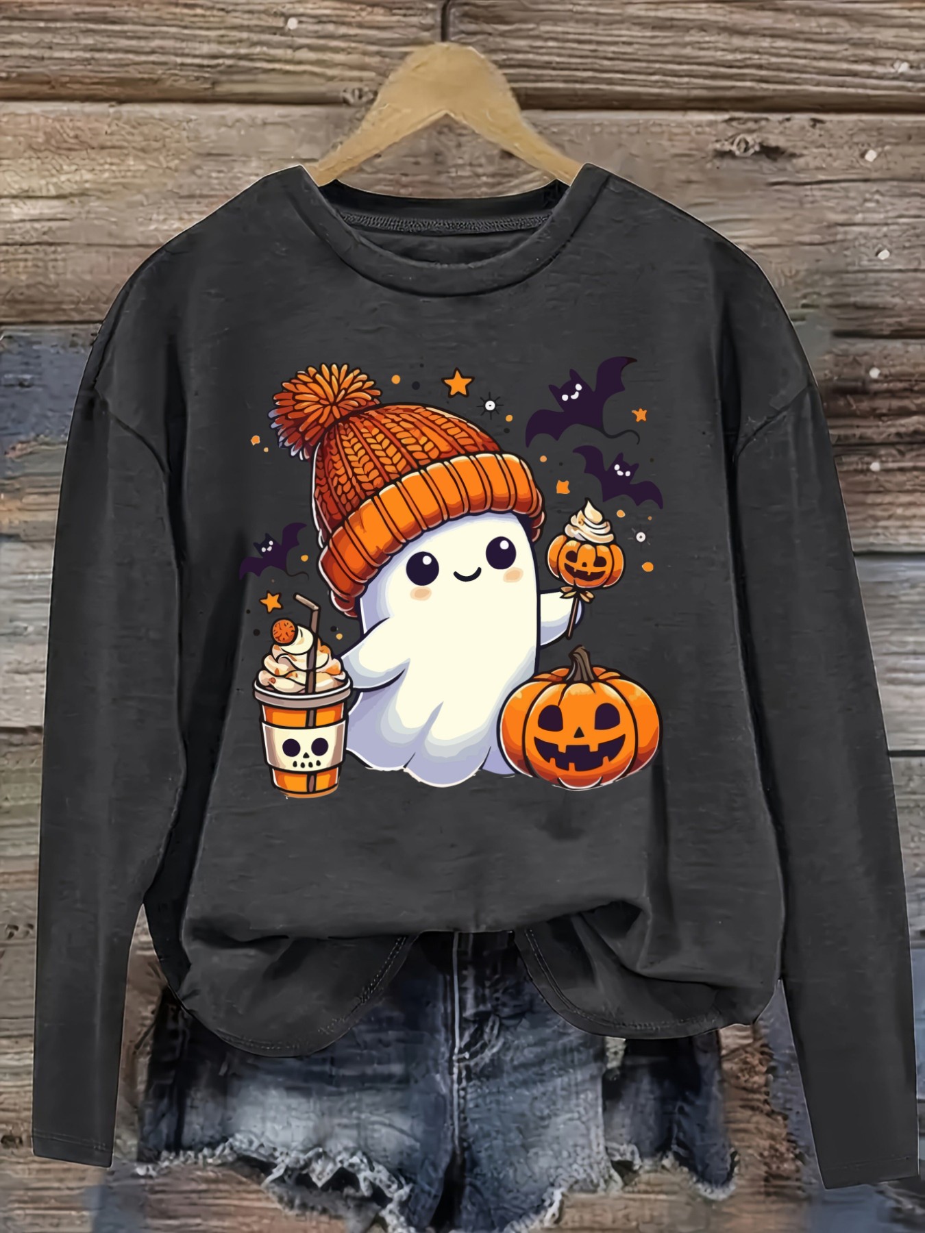 Camiseta Casual de Manga Larga - Halloween Costume Adult reseña y precio