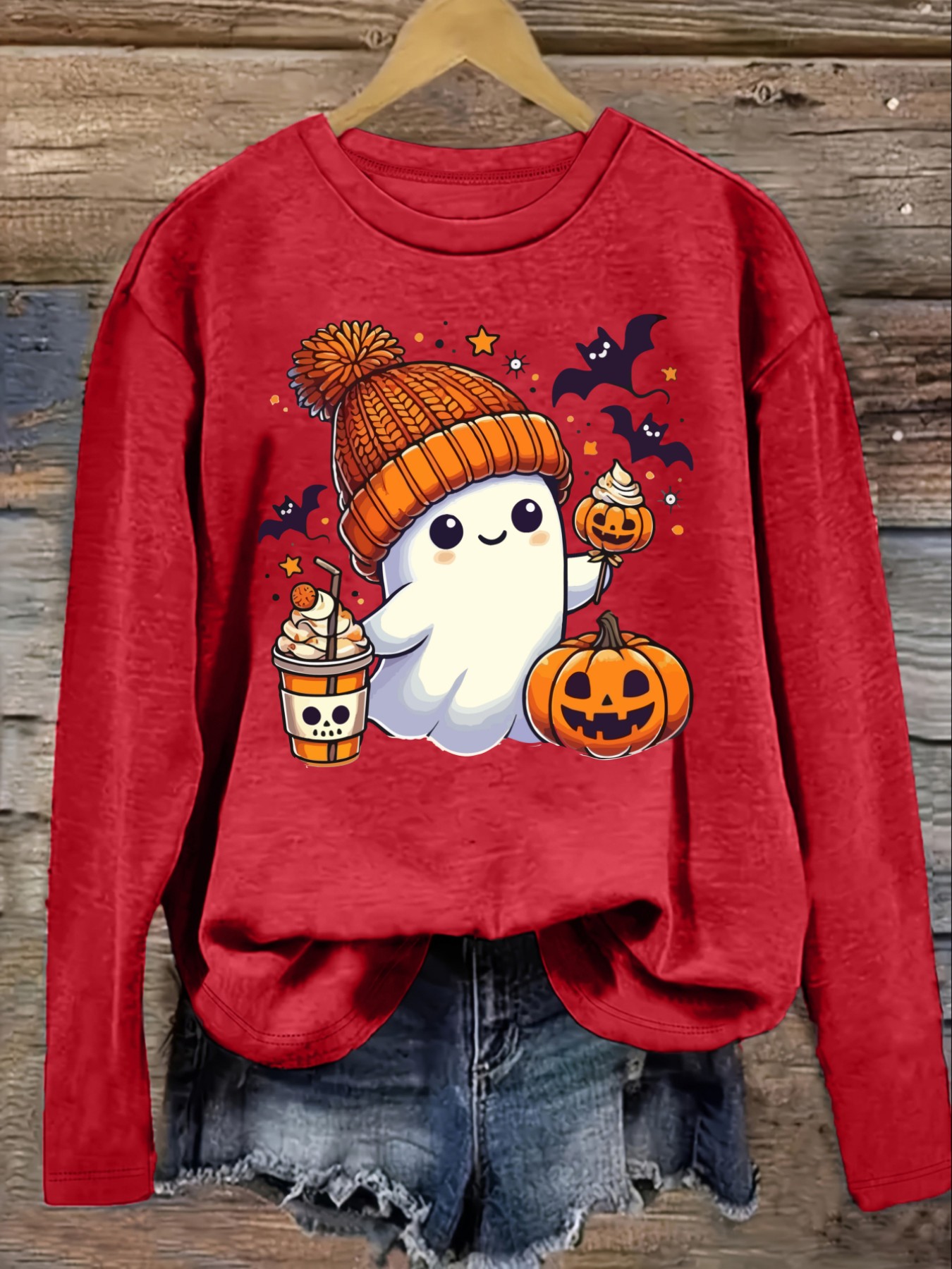 Camiseta Casual de Manga Larga - Halloween Costume Adult reseña y precio