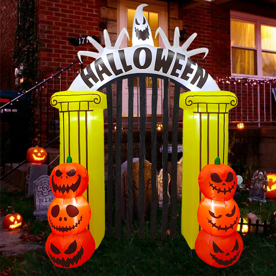 Modelo inflable de Halloween d - Halloween Pumpkin Decor Led reseña y precio
