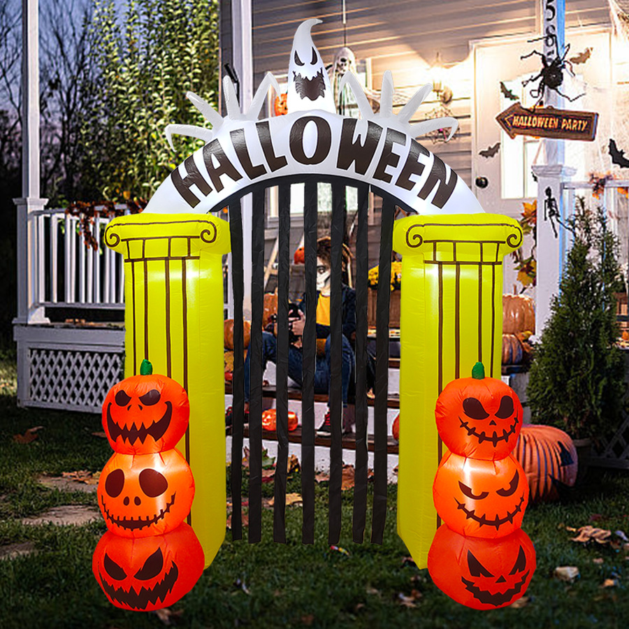 Modelo inflable de Halloween d - Halloween Pumpkin Decor Led reseña y precio