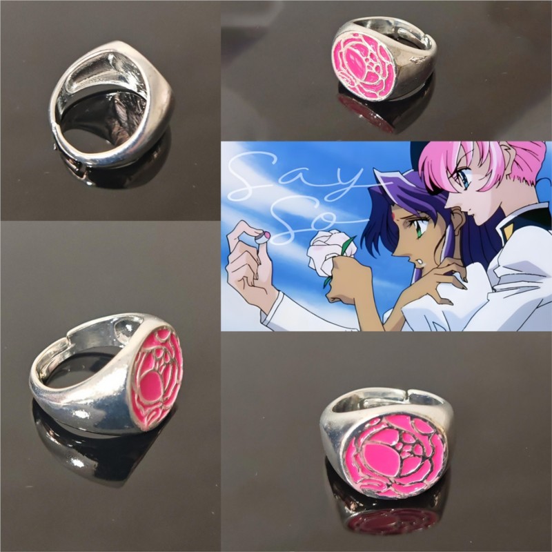 Anillo de rosa rosa Tenjou Ute - Halloween Costume Kids reseña y precio
