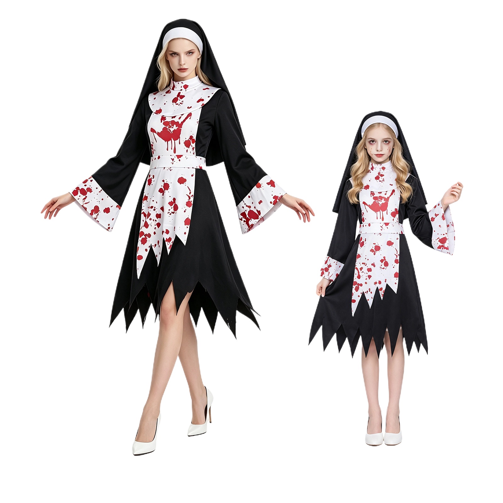 Disfraz de Monja Oscura Aterra - Halloween Costume Kids reseña y precio