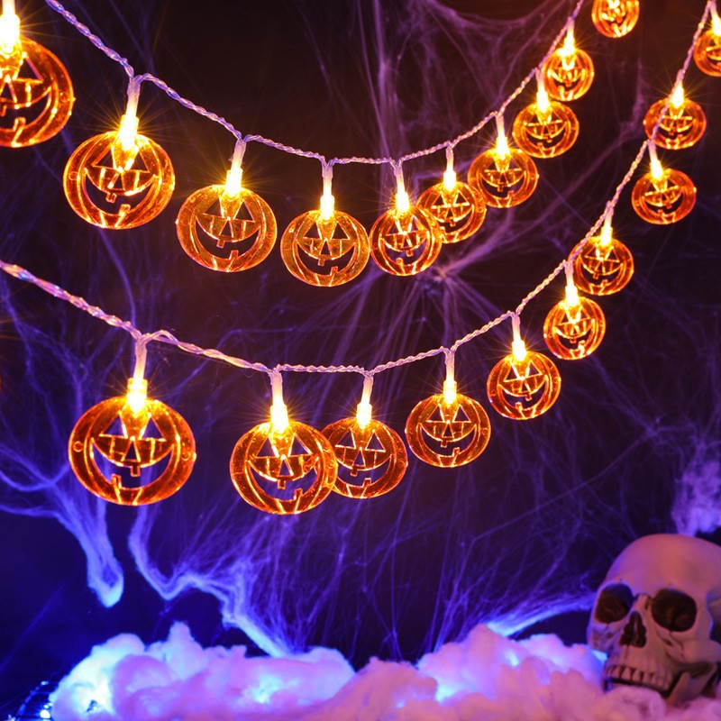 Luces de cadena con forma de c - Halloween Pumpkin Decor Led reseña y precio