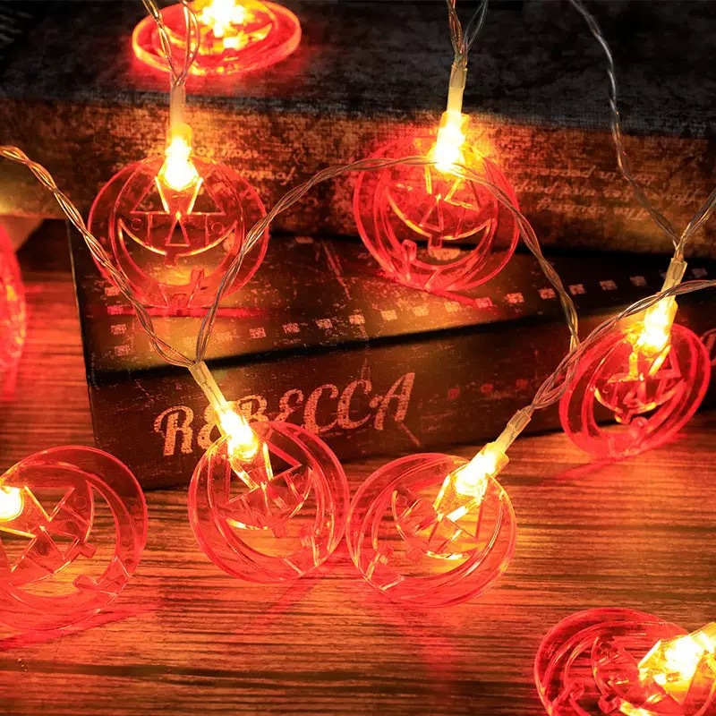 Luces de cadena con forma de c - Halloween Pumpkin Decor Led reseña y precio