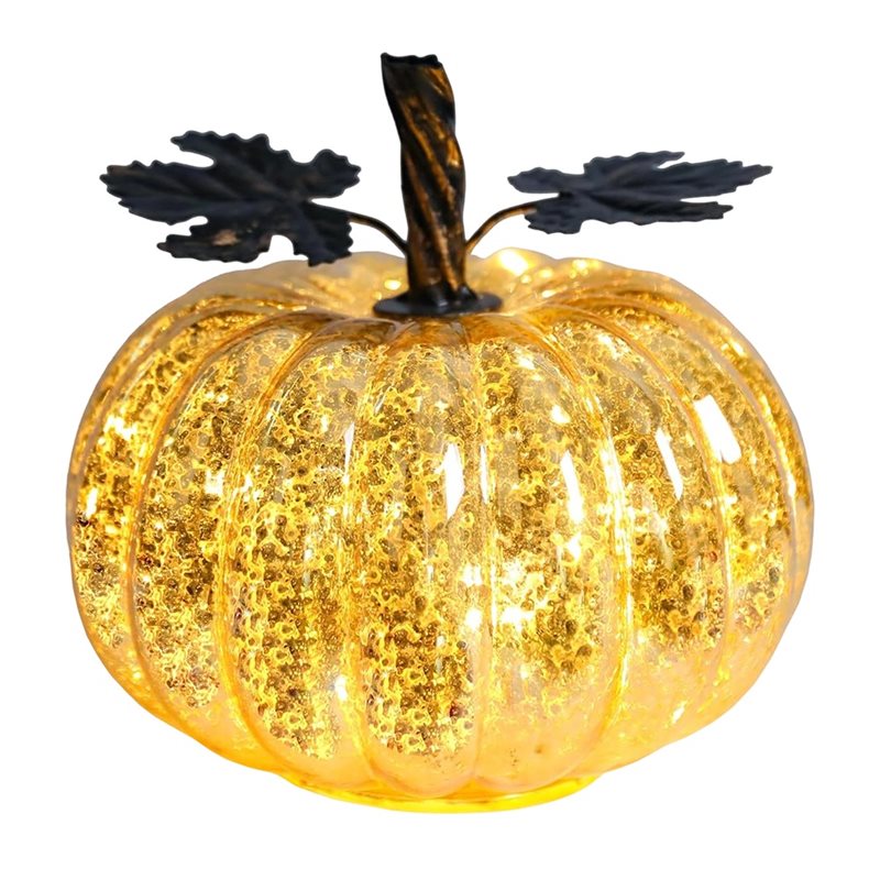 Lámpara de Calabaza de Cristal - Halloween Pumpkin Decor Led reseña y precio